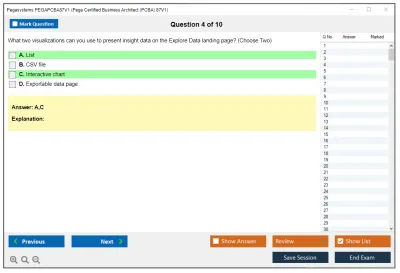 Pegasystems PEGAPCBA87V1 Pega Certified Business Architect (PCBA) 87V1 Practice test exam simulator test engine exam Prep practice test questions answers Image 4
