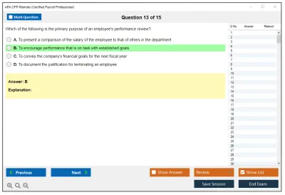 APA CPP-Remote Certified Payroll Professional Practice test exam simulator test engine exam Prep practice test questions answers Image 13