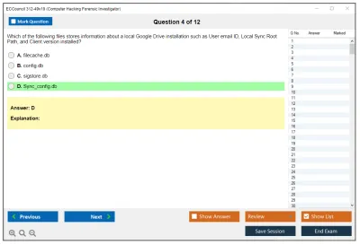 ECCouncil 312-49v10 Computer Hacking Forensic Investigator (CHFI-v10) Practice test exam simulator test engine exam Prep practice test questions answers Image 4