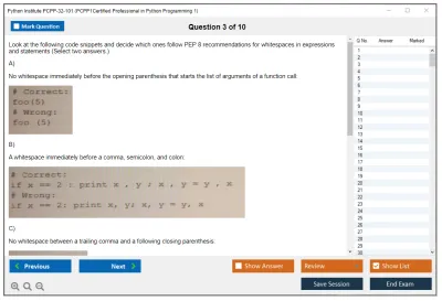 Python Institute PCPP-32-101 PCPP - Certified Professional in Python Programming 1 Practice test exam simulator test engine exam Prep practice test questions answers Image 3