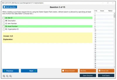 IBM C2010-570 IBM Maximo Asset Management V7.5 Implementation Practice test exam simulator test engine exam Prep practice test questions answers Image 3