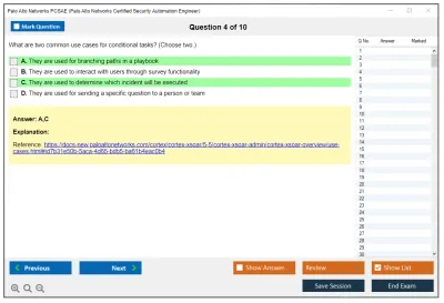Palo Alto Networks PCSAE Palo Alto Networks Certified Security Automation Engineer Practice test exam simulator test engine exam Prep practice test questions answers Image 4