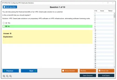 HP HPE0-P26 Configuring HPE GreenLake Solutions Practice test exam simulator test engine exam Prep practice test questions answers Image 1