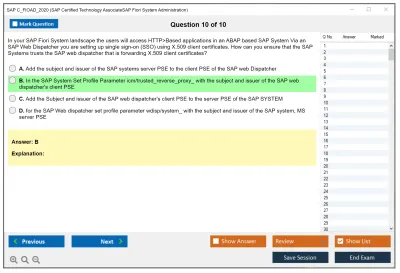 SAP C_FIOAD_2020 SAP Certified Technology AssociateSAP Fiori System Administration Practice test exam simulator test engine exam Prep practice test questions answers Image 10