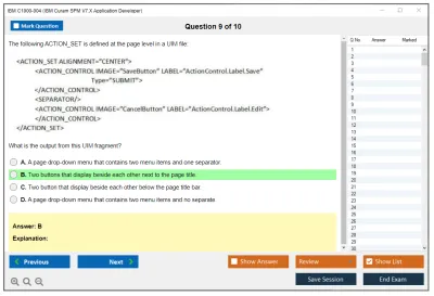 IBM C1000-004 IBM Cúram SPM V7.X Application Developer Practice test exam simulator test engine exam Prep practice test questions answers Image 9