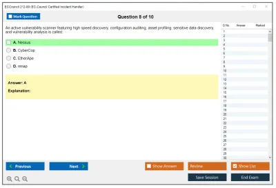 ECCouncil 212-89 EC Council Certified Incident Handler (ECIH v3) Practice test exam simulator test engine exam Prep practice test questions answers Image 8