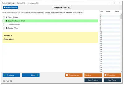 Fortinet NSE5_FAZ-7.0 Fortinet NSE 5 - FortiAnalyzer 7.0 Practice test exam simulator test engine exam Prep practice test questions answers Image 10