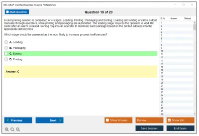 IIBA CBAP Certified Business Analysis Professional (CBAP) Practice test exam simulator test engine exam Prep practice test questions answers Image 19