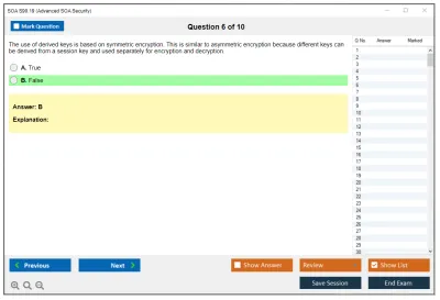 SOA S90.19 Advanced SOA Security Practice test exam simulator test engine exam Prep practice test questions answers Image 6