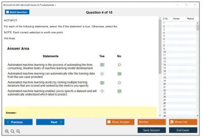 Microsoft AI-900 Microsoft Azure AI Fundamentals Practice test exam simulator test engine exam Prep practice test questions answers Image 4