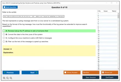 Cisco 300-910 Implementing DevOps Solutions and Practices using Cisco Platforms (DEVOPS) Practice test exam simulator test engine exam Prep practice test questions answers Image 9