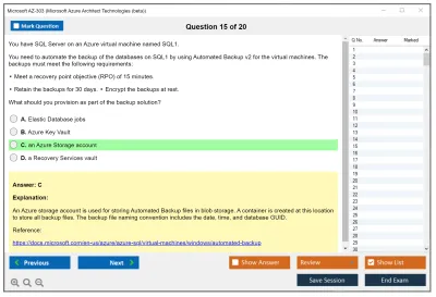 Microsoft AZ-303 Microsoft Azure Architect Technologies  Practice test exam simulator test engine exam Prep practice test questions answers Image 15