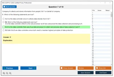 DSCI DCPP-01 DSCI certified Privacy Professional (DCPP) Practice test exam simulator test engine exam Prep practice test questions answers Image 7