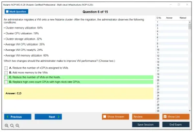 Nutanix NCP-MCI-5.20 Nutanix Certified Professional - Multi cloud Infrastructure (NCP-5.20) Practice test exam simulator test engine exam Prep practice test questions answers Image 6