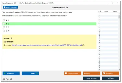 Network Appliance NS0-184 NetApp Certified Storage Installation Engineer - ONTAP Practice test exam simulator test engine exam Prep practice test questions answers Image 6