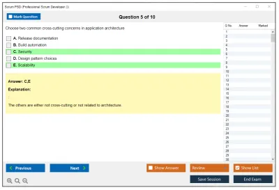 Scrum PSD Professional Scrum Developer I (PSD 1) Practice test exam simulator test engine exam Prep practice test questions answers Image 5
