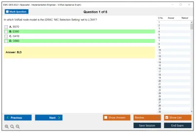 EMC DES-6321 Specialist - Implementation Engineer - VxRail Appliance Exam Practice test exam simulator test engine exam Prep practice test questions answers Image 1