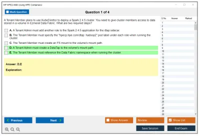 HP HPE2-N68 Using HPE Containers Practice test exam simulator test engine exam Prep practice test questions answers Image 1