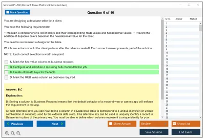 Microsoft PL-600 Microsoft Power Platform Solution Architect Practice test exam simulator test engine exam Prep practice test questions answers Image 6