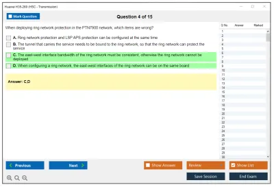 Huawei H35-260 HCSA-Field-Transmission & PTN V1.0 Practice test exam simulator test engine exam Prep practice test questions answers Image 4