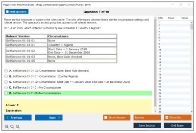 Pegasystems PEGAPCSSA86V1 Pega Certified Senior System Architect (PCSSA) 86V1 Practice test exam simulator test engine exam Prep practice test questions answers Image 7