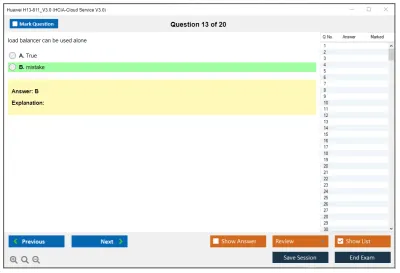 Huawei H13-811_V3.0 HCIA-Cloud Service V3.0 Practice test exam simulator test engine exam Prep practice test questions answers Image 13