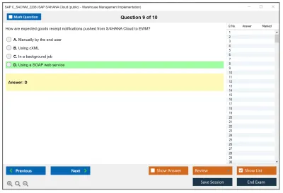 SAP C_S4CWM_2208 SAP S/4HANA Cloud (public) - Warehouse Management Implementation Practice test exam simulator test engine exam Prep practice test questions answers Image 9