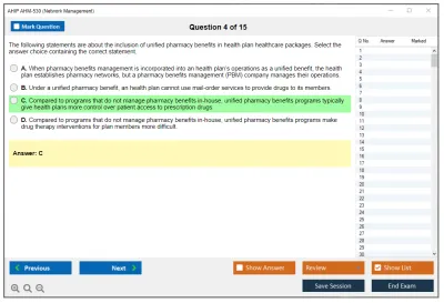 AHIP AHM-530 Network Management Practice test exam simulator test engine exam Prep practice test questions answers Image 4