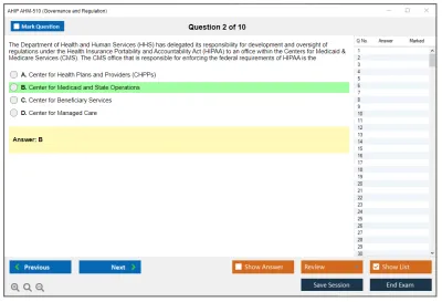 AHIP AHM-510 Governance and Regulation Practice test exam simulator test engine exam Prep practice test questions answers Image 2