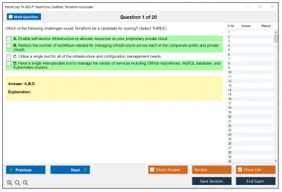 HashiCorp TA-002-P HashiCorp Certified: Terraform Associate Practice test exam simulator test engine exam Prep practice test questions answers Image 1