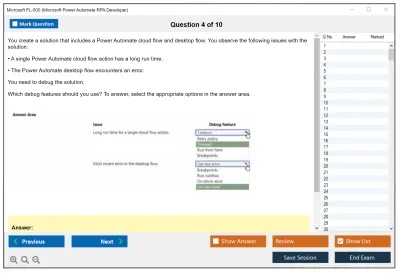 Microsoft PL-500 Microsoft Power Automate RPA Developer Practice test exam simulator test engine exam Prep practice test questions answers Image 4