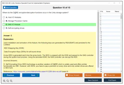 EMC E20-393 Unity Solutions Specialist Exam for Implementation Engineers Practice test exam simulator test engine exam Prep practice test questions answers Image 10