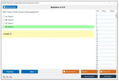 GAQM CDCP-001 Certified Data Centre Professional (CDCP) Practice test exam simulator test engine exam Prep practice test questions answers Image 4