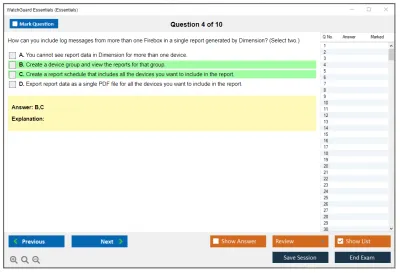 WatchGuard Essentials Fireware Essentials Exam Practice test exam simulator test engine exam Prep practice test questions answers Image 4