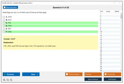 GAQM CEH-001 Certified Ethical Hacker (CEH) Practice test exam simulator test engine exam Prep practice test questions answers Image 8