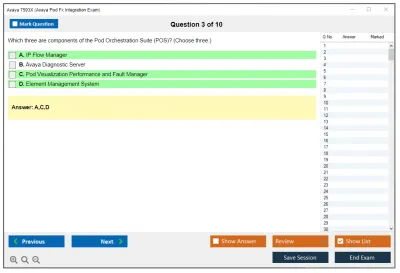 Avaya 7593X Avaya Pod Fx Integration Exam Practice test exam simulator test engine exam Prep practice test questions answers Image 3