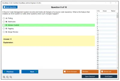 CloudBees CCJE Certified CloudBees Jenkins Engineer (CCJE) Practice test exam simulator test engine exam Prep practice test questions answers Image 9