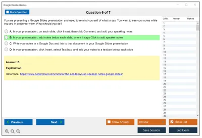 Google Gsuite G Suite Certification Practice test exam simulator test engine exam Prep practice test questions answers Image 6