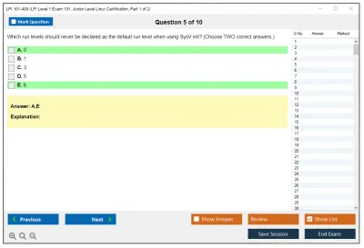 LPI 101-400 LPI Level 1 Exam 101, Junior Level Linux Certification, Part 1 of 2 Practice test exam simulator test engine exam Prep practice test questions answers Image 5