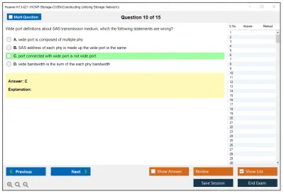 Huawei H13-621 HCNP-Storage-CUSN(Constructing Unifying Storage Network) Practice test exam simulator test engine exam Prep practice test questions answers Image 10