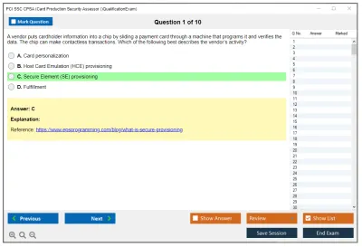 PCI SSC CPSA Card Production Security Assessor (CPSA)QualificationExam Practice test exam simulator test engine exam Prep practice test questions answers Image 1