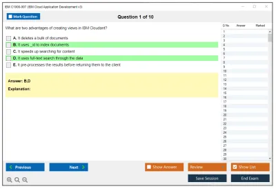 IBM C1000-007 IBM Cloud Application Development v3 Practice test exam simulator test engine exam Prep practice test questions answers Image 1