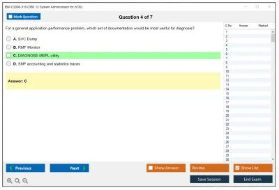IBM C2090-318 DB2 12 System Administrator for z/OS Practice test exam simulator test engine exam Prep practice test questions answers Image 4