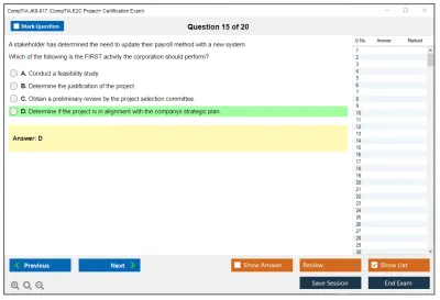 CompTIA JK0-017 CompTIA E2C Project+ Certification Exam Practice test exam simulator test engine exam Prep practice test questions answers Image 15
