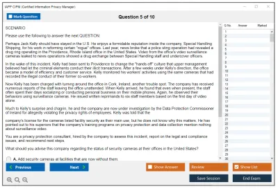 IAPP CIPM Certified Information Privacy Manager (CIPM) Practice test exam simulator test engine exam Prep practice test questions answers Image 5