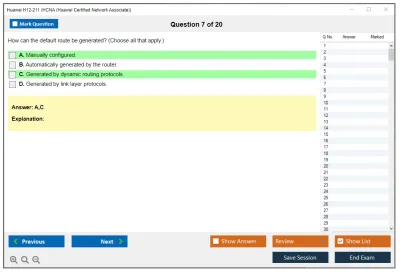 Huawei H12-211 HCNA (Huawei Certified Network Associate) Practice test exam simulator test engine exam Prep practice test questions answers Image 7