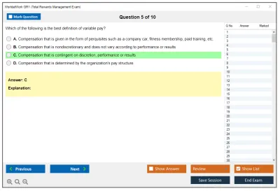 WorldatWork GR1 Total Rewards Management Exam Practice test exam simulator test engine exam Prep practice test questions answers Image 5