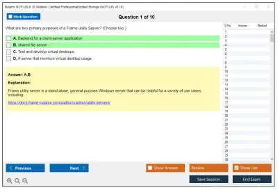 Nutanix NCP-US Nutanix Certified Professional – Unified Storage (NCP-US) v6 exam Practice test exam simulator test engine exam Prep practice test questions answers Image 3