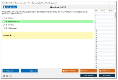 IIA IIA-CIA-Part2 Practice of Internal Auditing Practice test exam simulator test engine exam Prep practice test questions answers Image 5