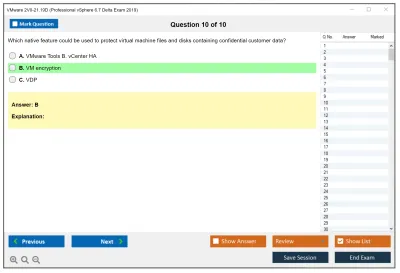 VMware 2V0-21.19D Professional vSphere 6.7 Delta Exam 2019 Practice test exam simulator test engine exam Prep practice test questions answers Image 10